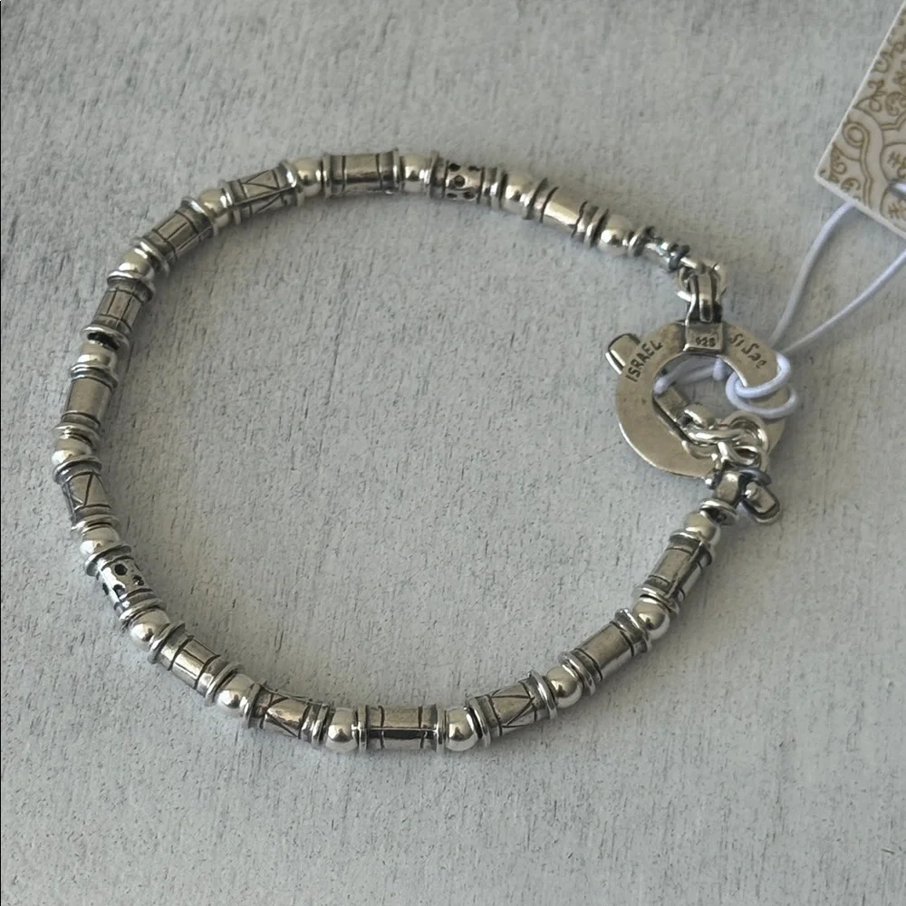 Shablool Israel 925 Sterling Silver Beaded Balls Charming Bracelet